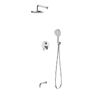 Душевая система для ванны и душа DQ Leipzig встраиваемая с изливом хром (DA1765601)