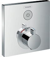 Термостат Hansgrohe Select Термостат ShowerSelect с запорным вентилем (внешняя часть) хром (15762000)