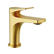 Смеситель Splenka S54.10.03 для раковины  монолитный, сатин золотой