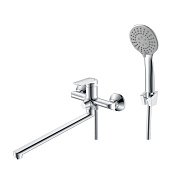 Смеситель для ванны Milardo Макс (Maks) с длинным изливом, хром глянцевый (MAKSB00M10)