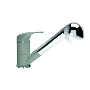 Смеситель для кухни с выдвижным изливом Florentina СИГМА 313.14L.1223.305, грей