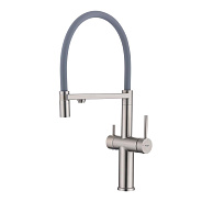 Смеситель Raglo R20.63.05 для кухни с подключением к фильтру съёмный гибкий излив  с магнитным фикса