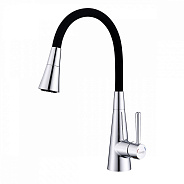 Смеситель для кухни с гибким изливом и режимом душ Prohanss P02.4406, хром