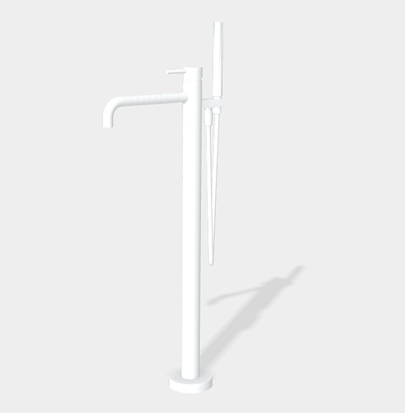 Смеситель для ванны Fima Carlo Frattini Spillo Up,белый матовый (F3034/6NBS)