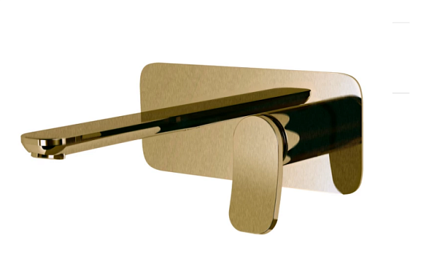 Смеситель для раковины Fima Carlo Frattini Flo', золото брашированное (F3821WX5OS)