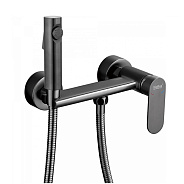 Гигиенический душ со смесителем Haiba HB5516-3, оружейная сталь