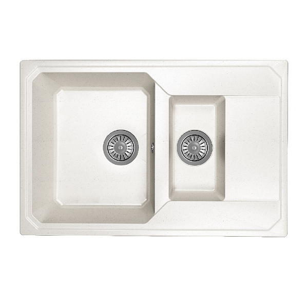 Кухонная мойка Dr. Gans КАРДИНАЛ 29.035.D0760.401, белый
