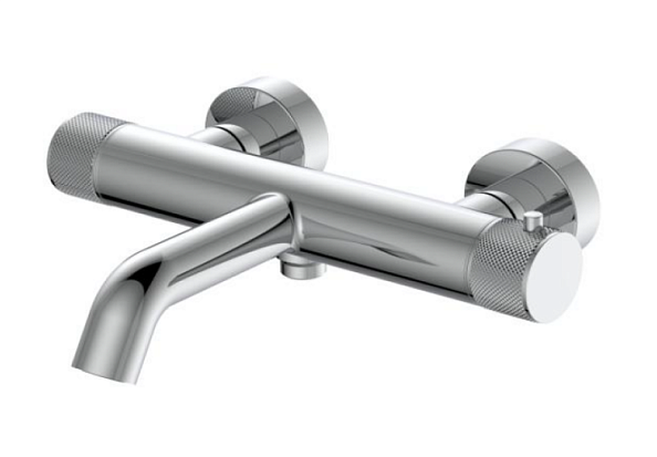 Смеситель для ванны Splendy Passion на 2 потребителя термостатический золото матовое брашированное (PA203N2T220GM)