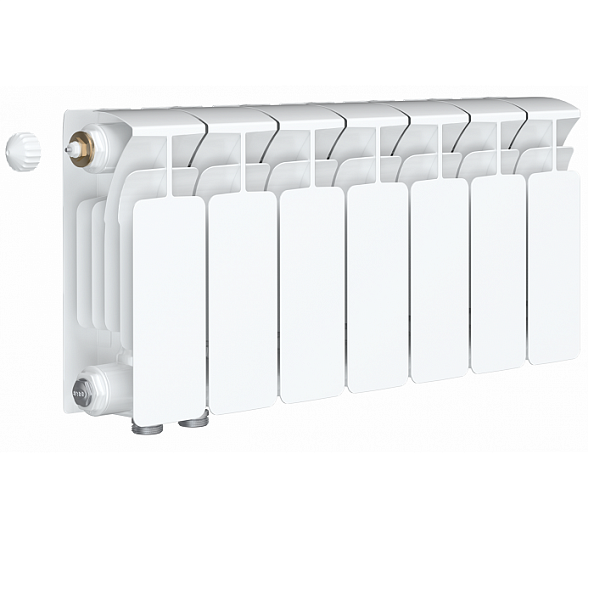 Биметаллический радиатор Rifar Base Ventil 200, 7 секций, с нижним левым подключением