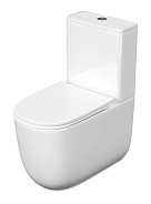 Унитаз-компакт напольный с бачком и сиденьем Aquatek Optima Plus безободковый, торнадо (AQ4452-00)