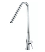 Смеситель для раковины Quadro design Volcano, сталь брашированная (36 02 AS)