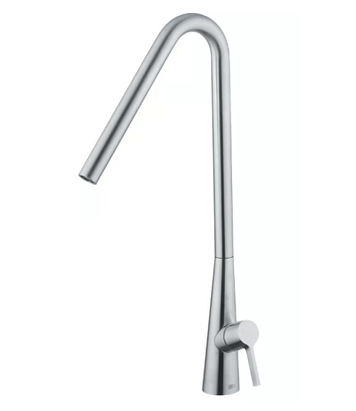 Смеситель для раковины Quadro design Volcano, сталь брашированная (36 02 AS)