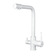 Смеситель для кухни с подключением фильтра Shevanik S328C, белый