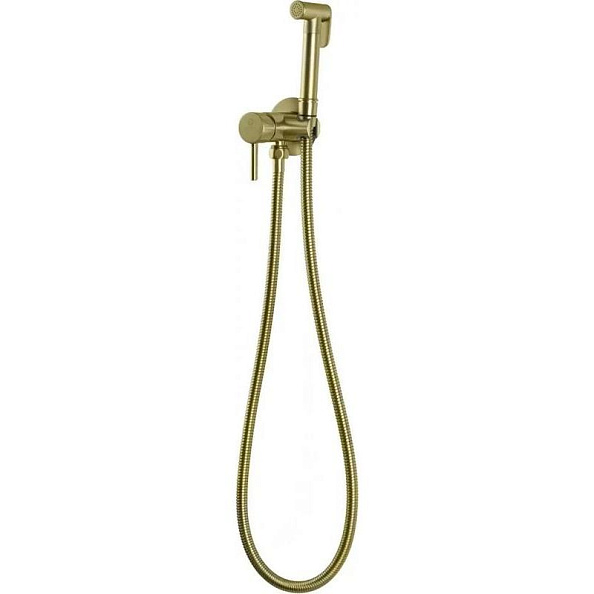 Гигиенический душ со смесителем встраиваемый FILARETE Roun FL100MG, матовое золото