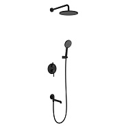 Душевая система Raglo R20.27.06 для ванны и душа встраиваемая на 3 режима излив поворотный 20 см, че