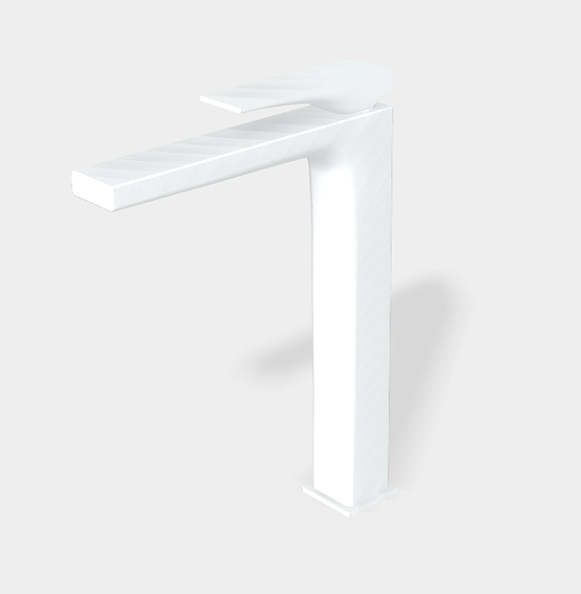 Смеситель для раковины Fima Carlo Frattini Zeta, белый матовый (F3961/HNBS)