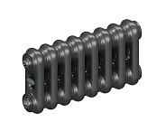 Стальной трубчатый радиатор Rifar Tubog 2018 B1, 8 секций титан, боковое подключение