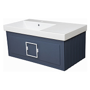 Тумба под раковину подвесная La Fenice Cubo FNC-01-CUB-BG-90, синяя