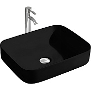 AQ5515-MB ВЕГА раковина 500*390*130 для установки на столешницу, матовый черный