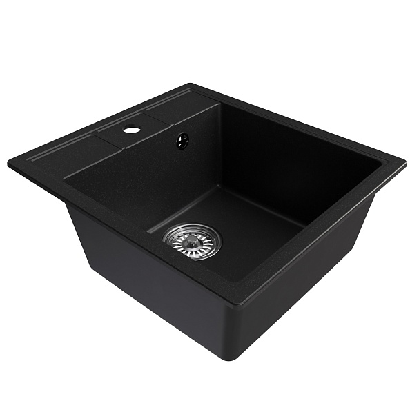 Мойка MIXLINE ML-GM28 ультра-черная (344)  450*500*190мм NEW (552185)