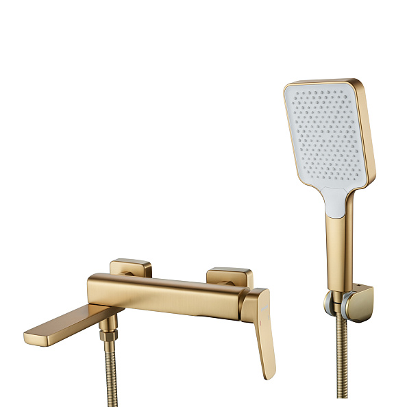 Смеситель для ванны Shevanik S9952G, золотой сатин