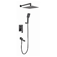 Душевая система встраиваемая Grocenberg GB5007BL, черный