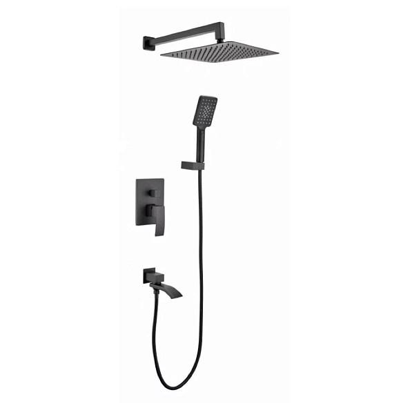 Душевая система встраиваемая Grocenberg GB5007BL, черный