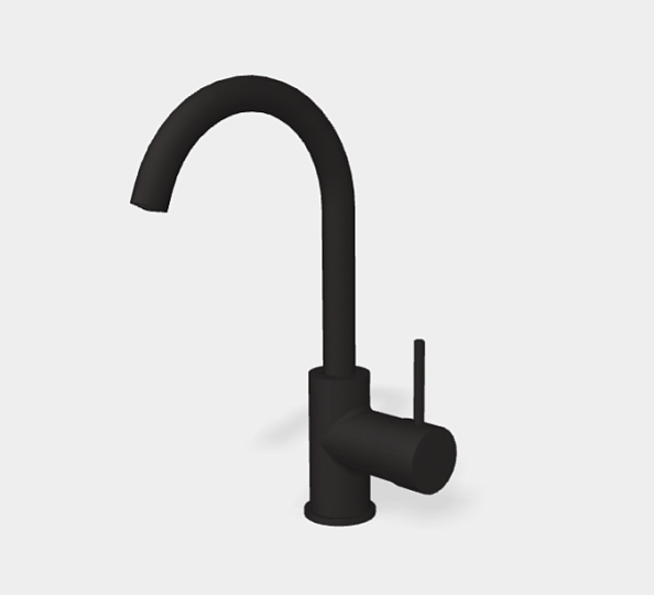 Смеситель для раковины Fima Carlo Frattini Spillo Up, черный матовый (F3041NS.1)