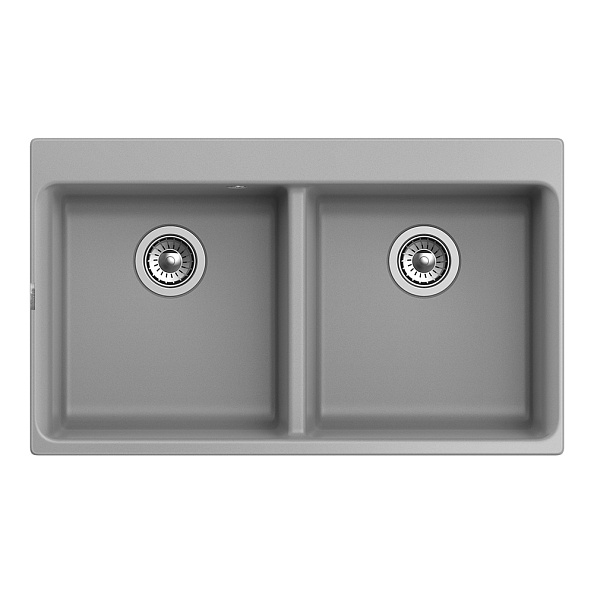 Кухонная мойка Rivelato AXEL X-90-2D, серый металлик