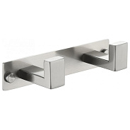 Планка с 2 крючками Grocenberg AC0012NK, никель