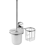 Ершик FASHUN с пеналом под освежитель воздуха хром (A1910-1)