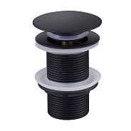 Донный клапан для раковины Raglo R600.02.06 без перелива (клик-клак), латунь, черный