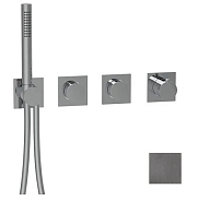 Смеситель для душа Almar Water Control Modular, на 2 потребителя, Gun Metal Brushed PVD (E180483.GM)