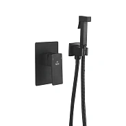 Гигиенический душ со смесителем Rose R2805H, черный