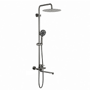 Душевая система FRAP F24806-9, оружейная сталь