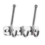 Планка с крючками для полотенец D-Lin D201854-3, хром