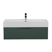 Тумба подвесная под раковину с выдвижным ящиком Cezares Premium 900х440х250, Verde opaco (55425)