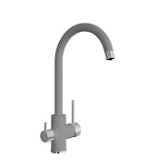 Смеситель для кухни с подключением фильтра Florentina КЛИО 333.13Н.2123.305, грей