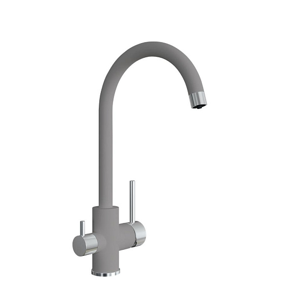 Смеситель для кухни с подключением фильтра Florentina КЛИО 333.13Н.2123.305, грей
