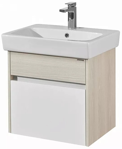 Тумба под раковину Aquaton Верди PRO 60 белый, ясень фабрик 1A206701VDAV0