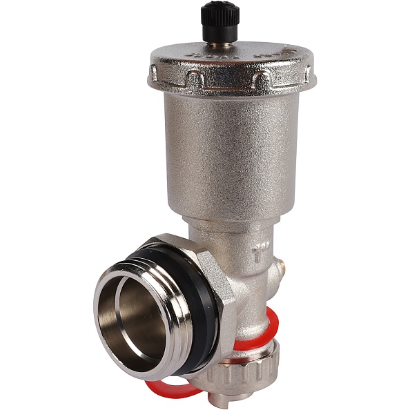 Регулируемый концевой фитинг Rommer 1" с дренажным вентилем и автоматическим воздухоотводчиком (RMS-1001-010001)