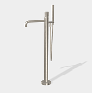 Смеситель для ванны и душа Fima Carlo Frattini Spillo Tech, X Collection, брашированный никель (F3034T/6NXSN)