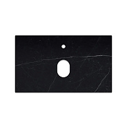 Столешница La Fenice Granite Black Olive Light Lappato Terra 80 см, черная