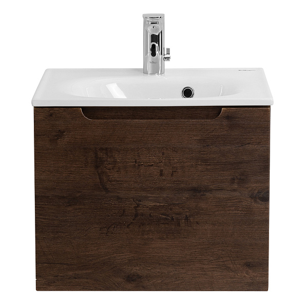 База под раковину подвесная с одним ящиком BelBagno Etna 596х400х392 мм, Rovere Moro (ETNA-600-1C-SO-RW-P)