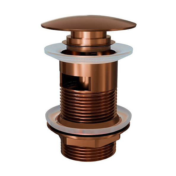 Донный клапан для раковины с переливом Knotlor BM9011RB, бронза