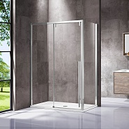 Душевой уголок Vincea Lugano (VSR-1L9016CL-1) 1600х900 мм, хром, стекло прозрачное
