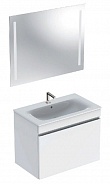 Комплект мебели для ванной Geberit Renova Plan 800х480 мм, белый глянцевый (529.916.01.8)