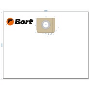 Комплект мешков пылесборных для пылесоса Bort BB-04U (93411409)