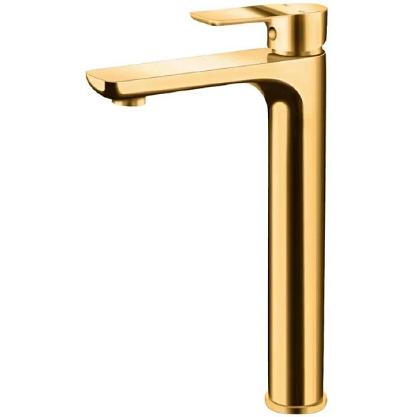 Смеситель для раковины высокий Grocenberg GB3009GO, золото