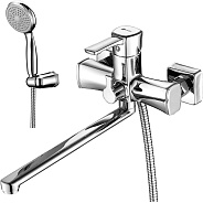 LM0551C "EVITTA" Смеситель универсальный с плоским изливом 300 мм, дивертор с керамическими пластин